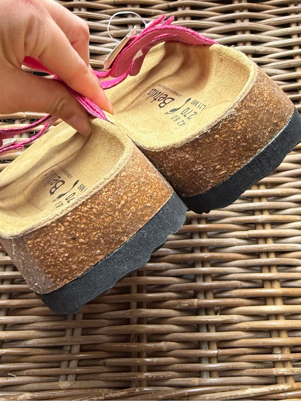 NWT Betula By Birkenstock Florida Sandals Pink Snake Print Womens Size 42 11 US - Picture 6 of 10